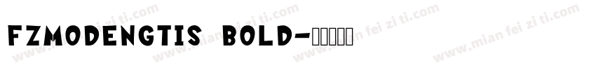 FZMoDengTiS Bold字体转换